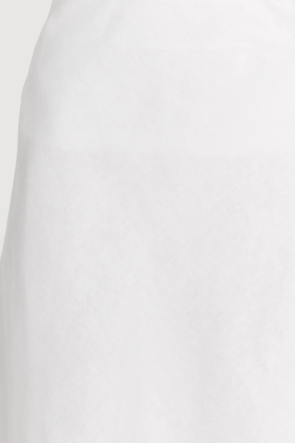 SYRAH WHITE LINEN MIDI SKIRT