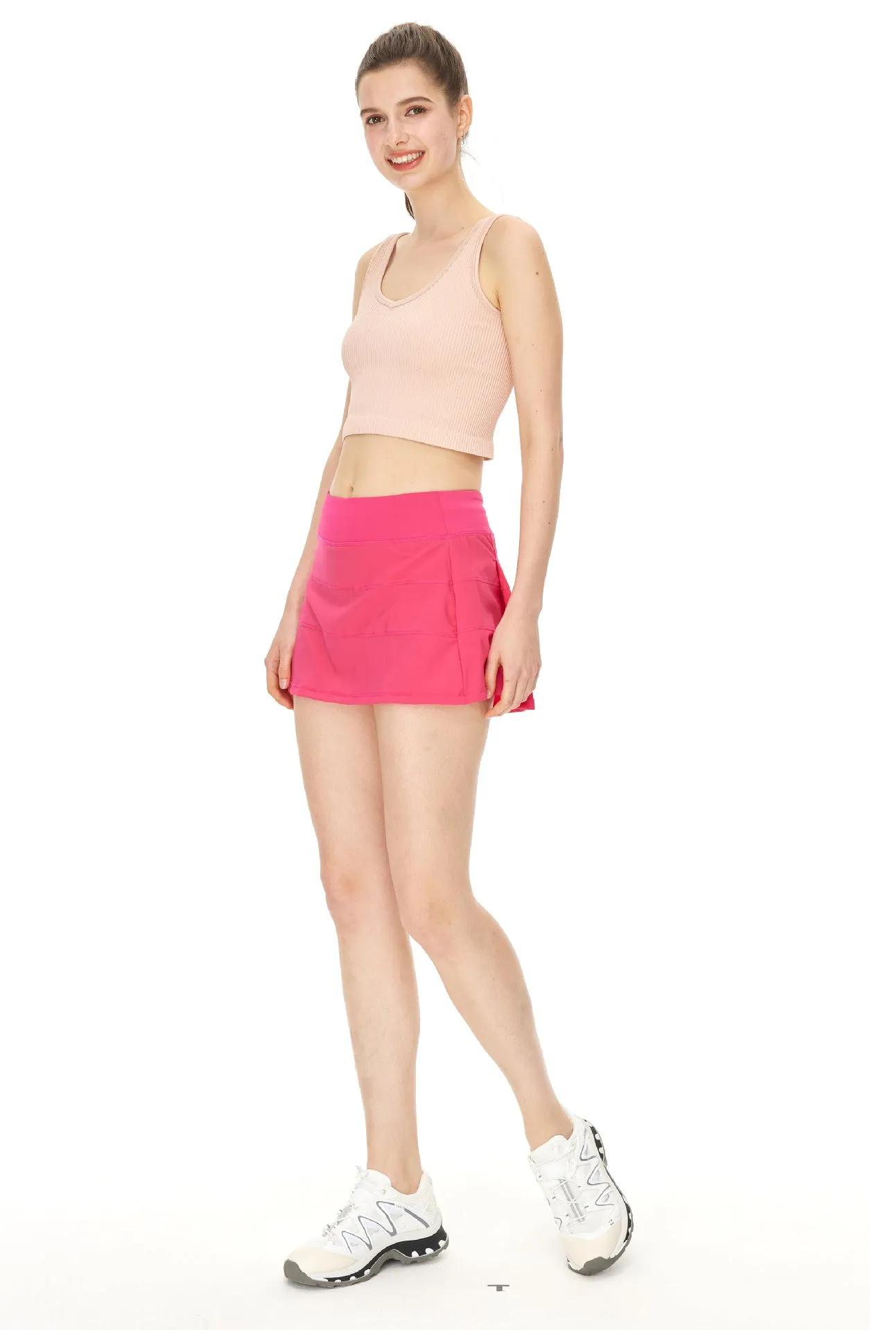 Tennis Skirt Sports Yoga Skirts Women Quick Drying Anti Exposure Fitness Three Points Exercise Skort