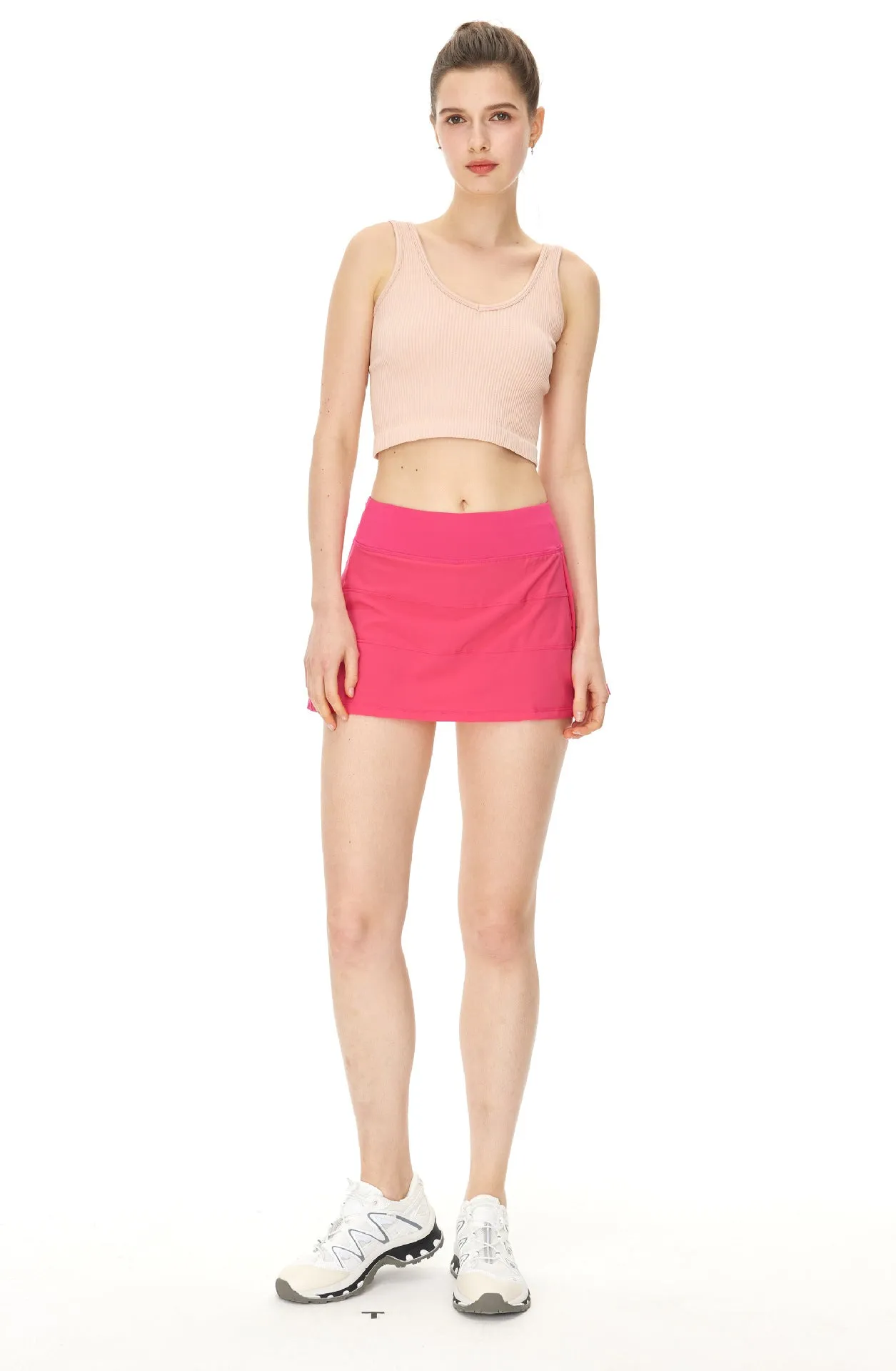 Tennis Skirt Sports Yoga Skirts Women Quick Drying Anti Exposure Fitness Three Points Exercise Skort