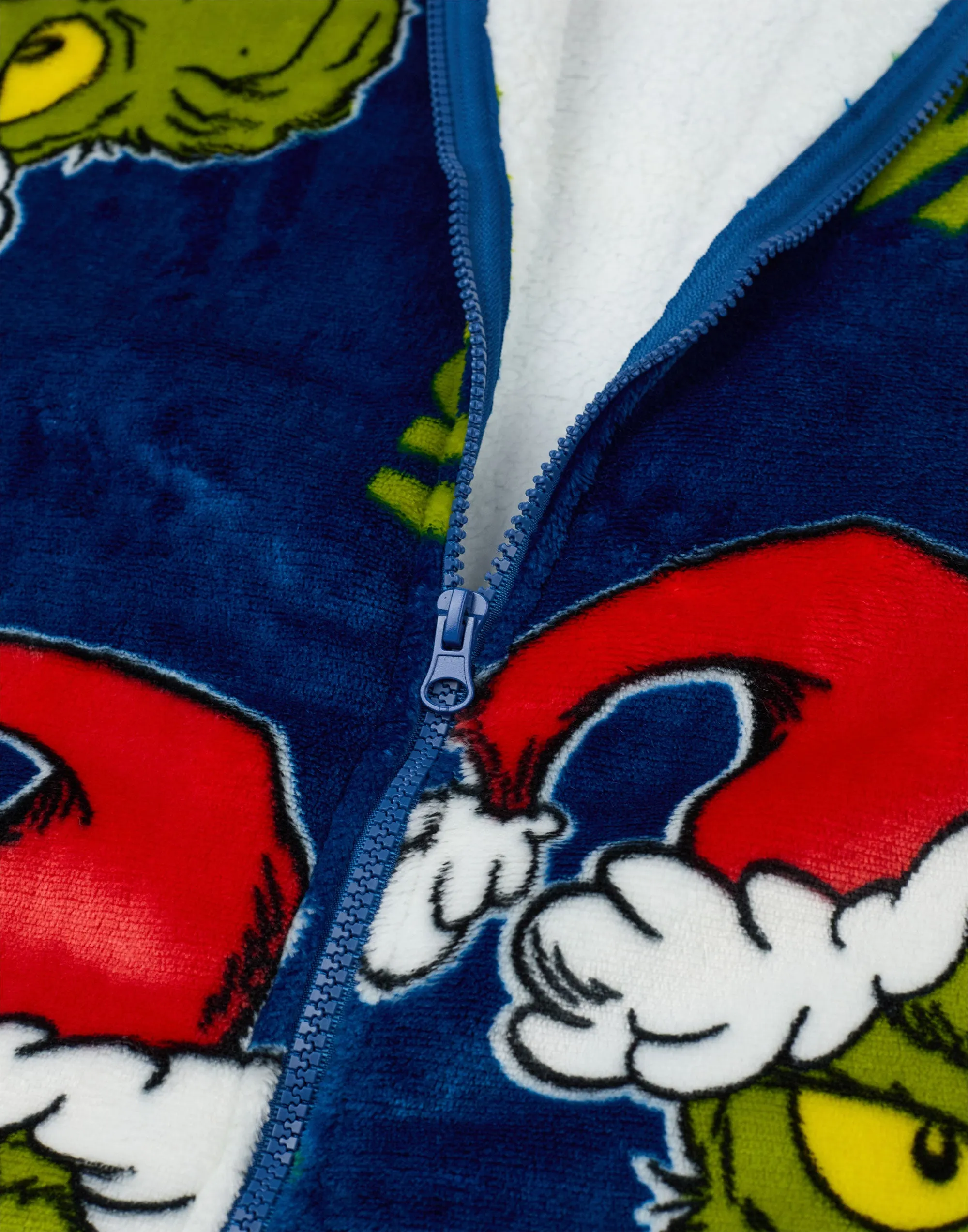 The Grinch Adults Zip Through Blanket Hoodie
