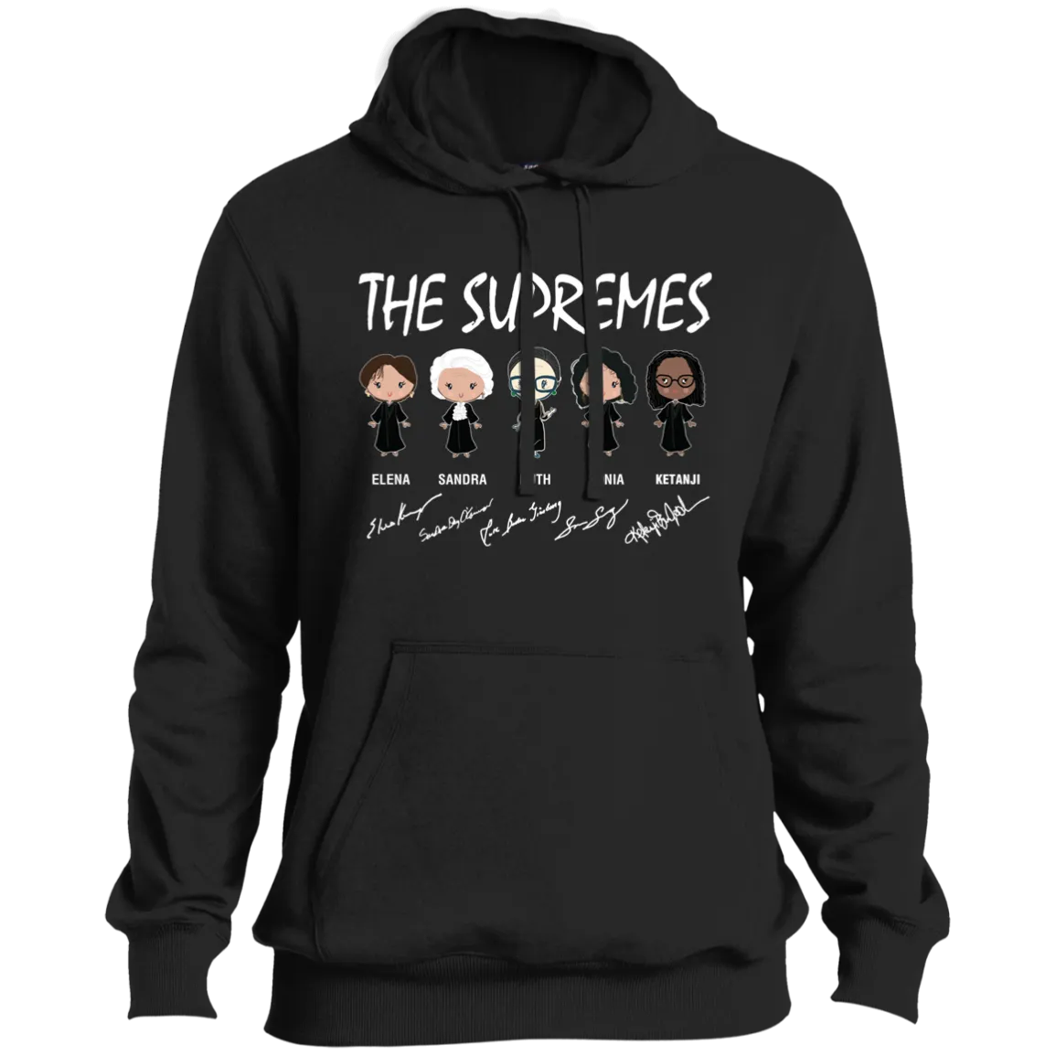 The Supremes Ketanji Brown Jackson RBG Sotomayor Chibi Signature ST254 Pullover Hoodie