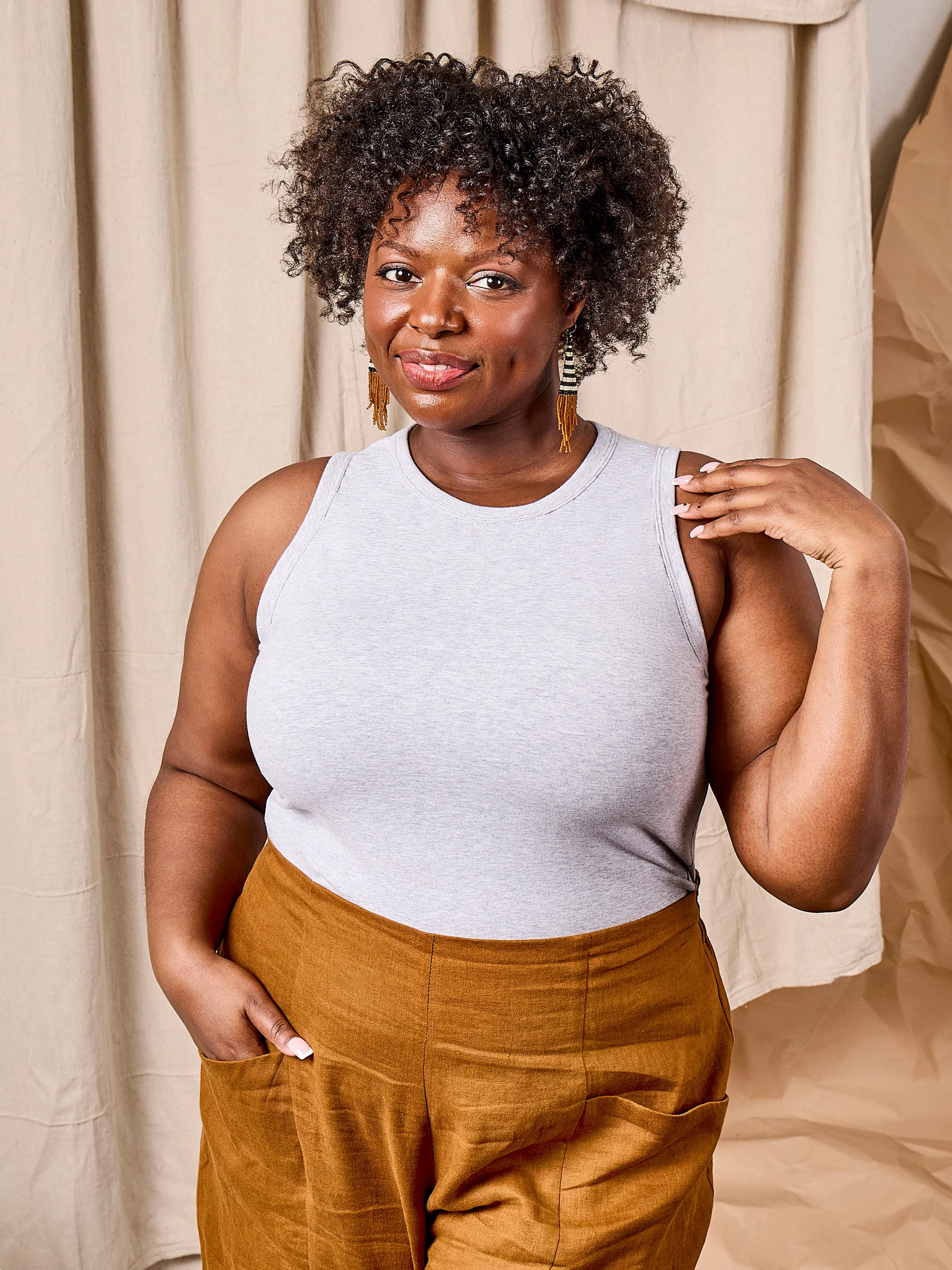 Travertine Knit Set - Crew Pattern