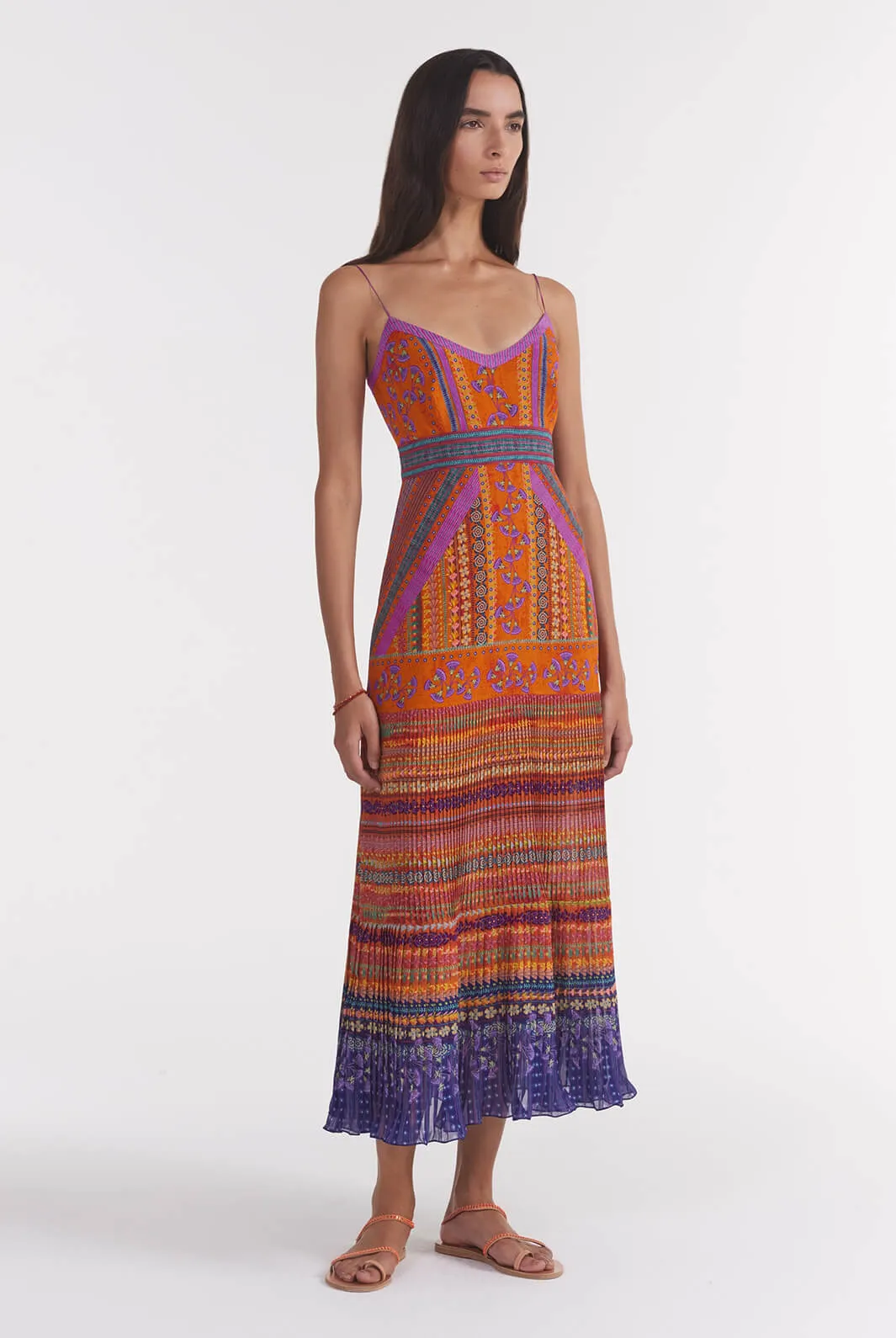 Veronica B Dress In Papyrus Stripe