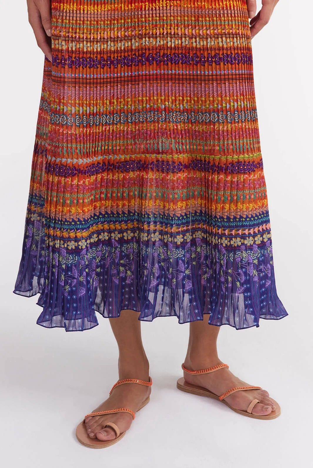 Veronica B Dress In Papyrus Stripe