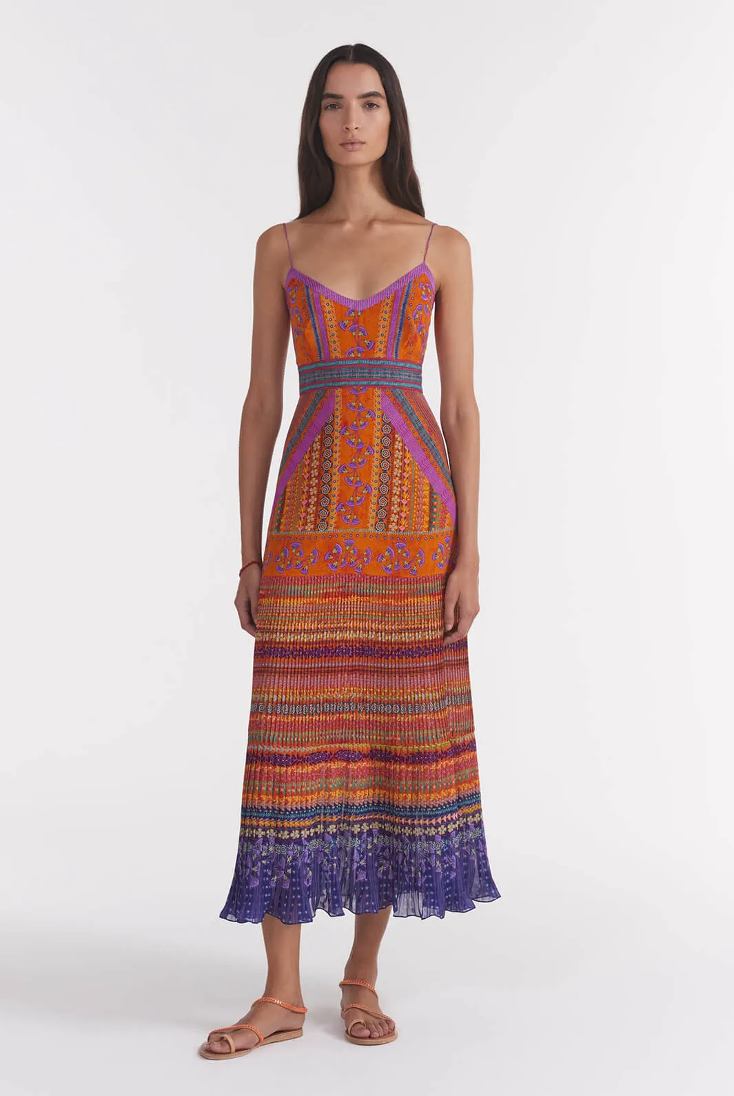 Veronica B Dress In Papyrus Stripe