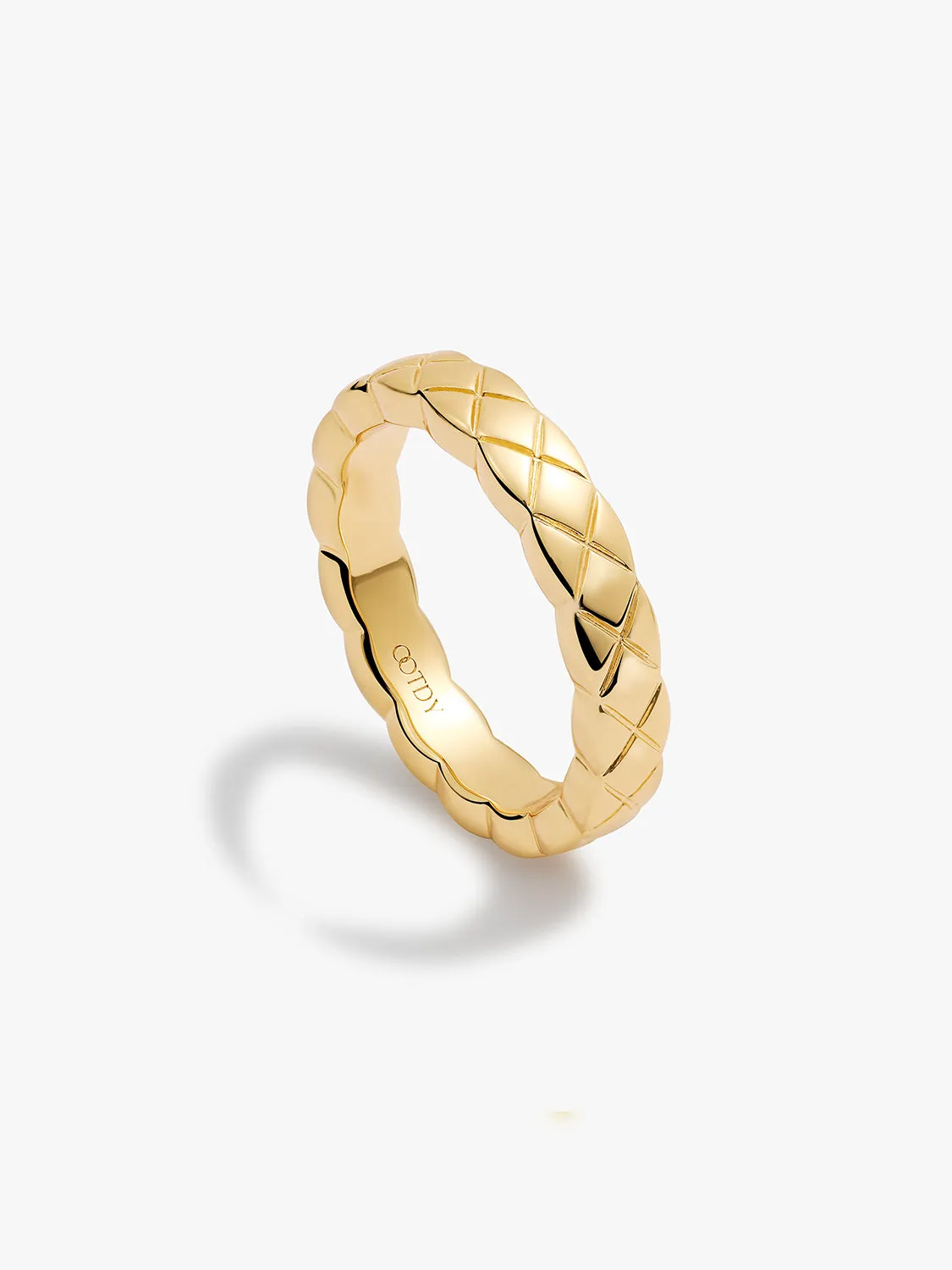 Wavy Quilted Ring
